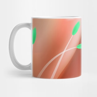 Floral Art - Orange Mug